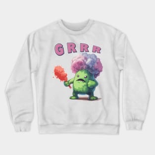 Just a Growling Cute Monster Crewneck Sweatshirt